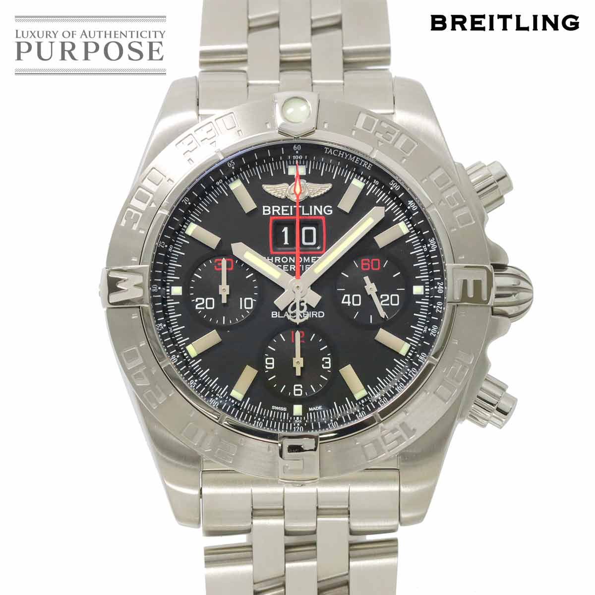 ブライトリング クロノマット ブラックバード A 44360 クロノグラフ メンズ 腕時計 ビッグデイト Chronomat