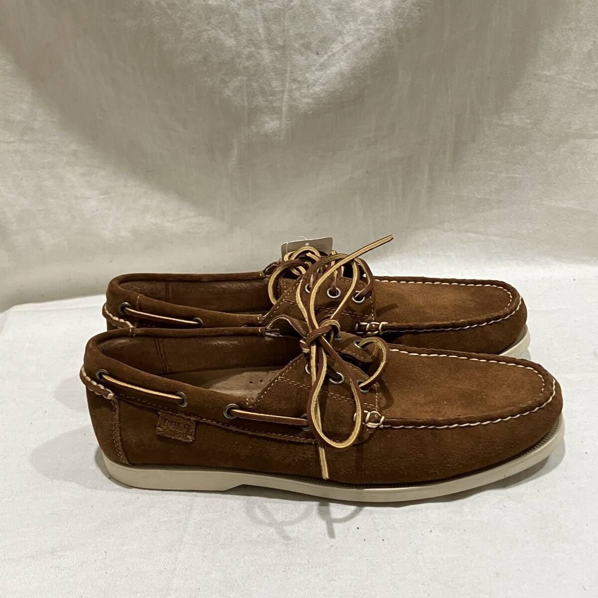 RALPHLAUREN デッキシューズ スウェード ブラウン 27cm ラルフローレン