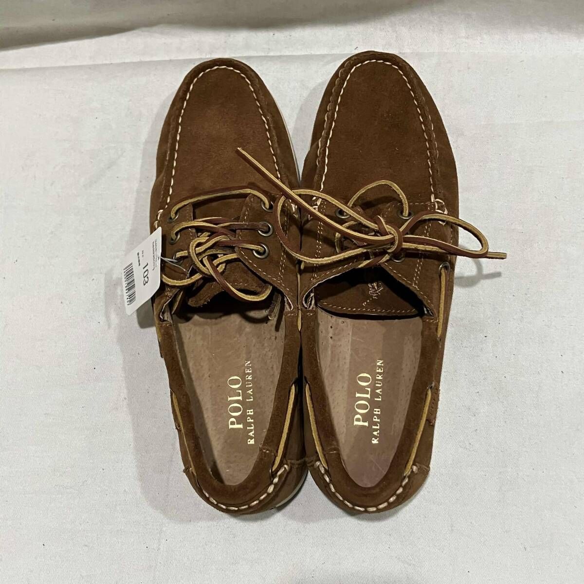 Polo Ralph Lauren ブラウン デッキシューズ ポロ ラルフローレン デッキシューズ メンズ POLO RALPH LAUREN MERTON