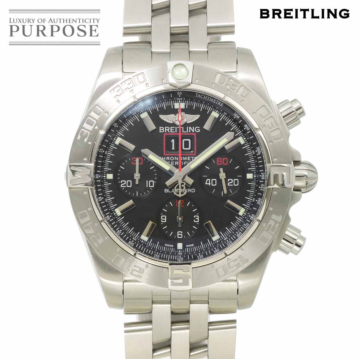 ブライトリング BREITLING クロノマット ブラックバード A44360 クロノグラフ メンズ 腕時計 ビッグデイト 自動巻き Chronomat 90304089