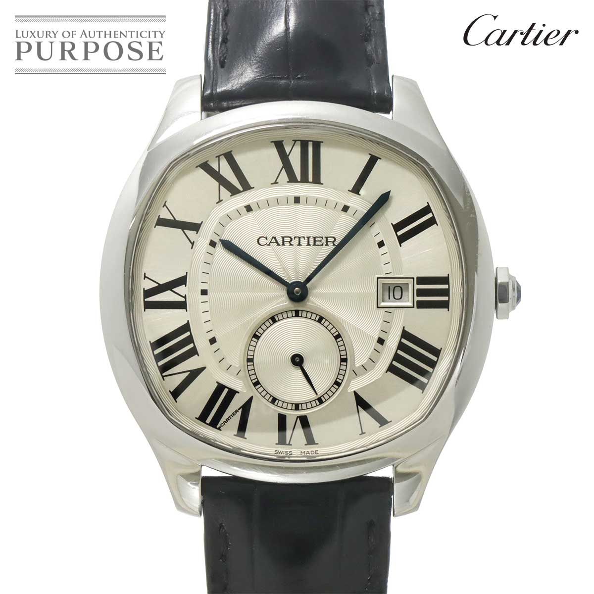 カルティエ Cartier ドライブ ドゥ メンズ 腕時計 デイト シルバー オートマ 自動巻き Drive de