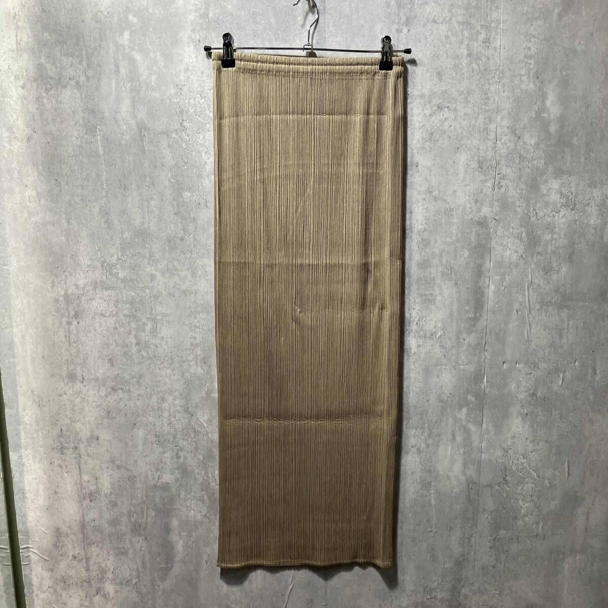 00 s PLEATS PLEASE プリーツロングスカート PP 04-JG 113 サイズ4 カーキ プリーツプリーズ