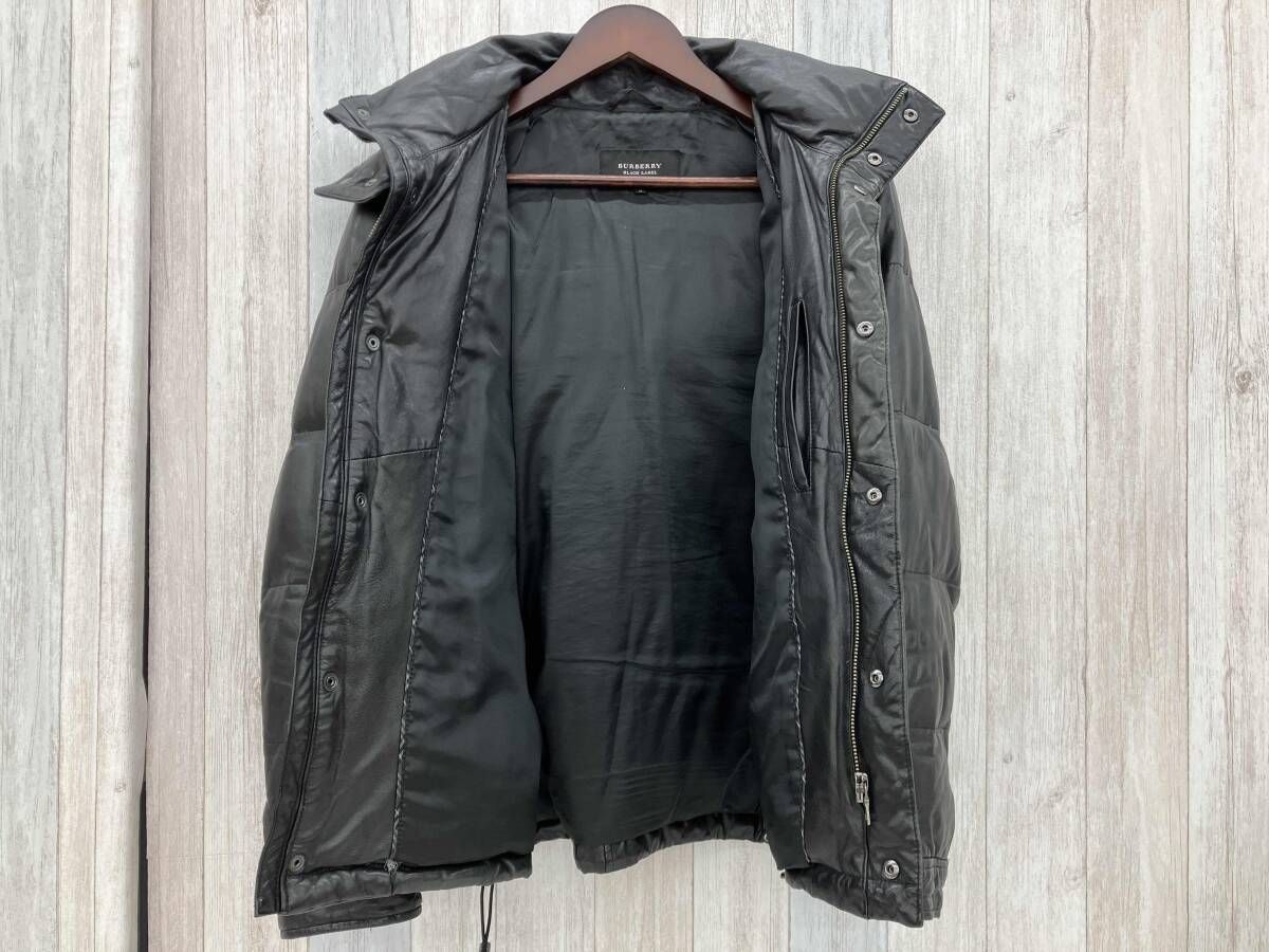 BURBERRY BLACK LABEL／ラムレザーダウンジャケット／ダウンジャケット