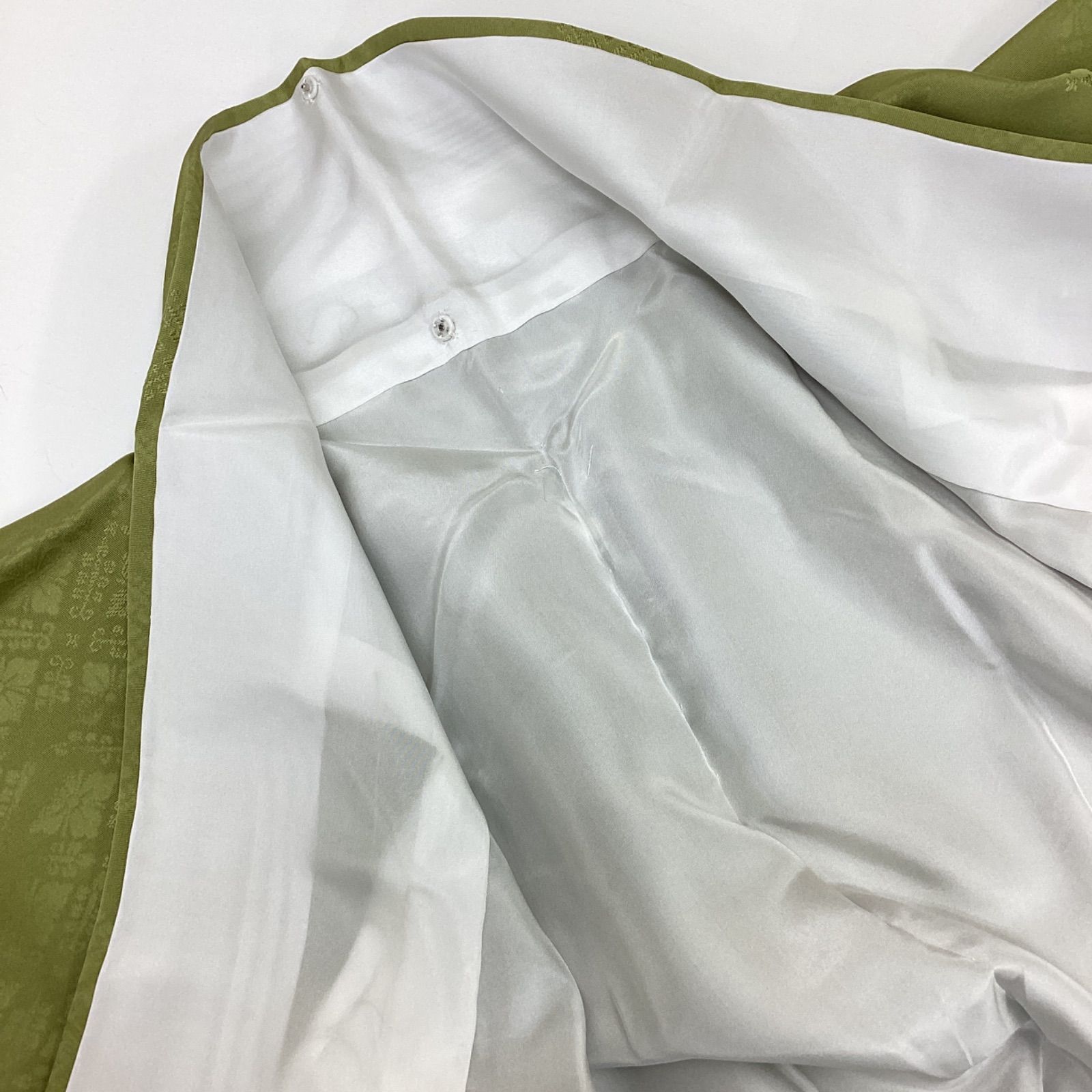 新品未使用 袷着物 色無地 うぐいす色 正絹R92 - メルカリ