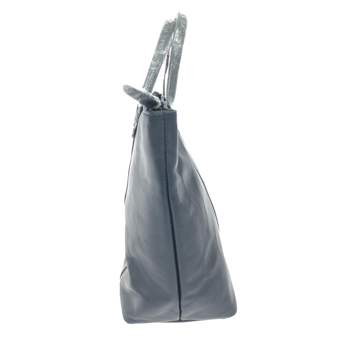 HARVEST LABEL ハーヴェストレーベル トートバッグ 髭/レザー ネイビー