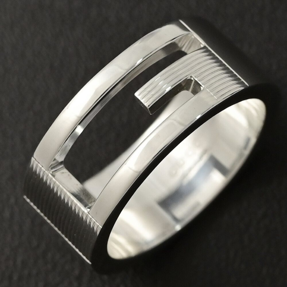 GUCCI グッチ Gロゴリング・指輪/Sv925-7.7g/12号/#52/シルバー/ナ