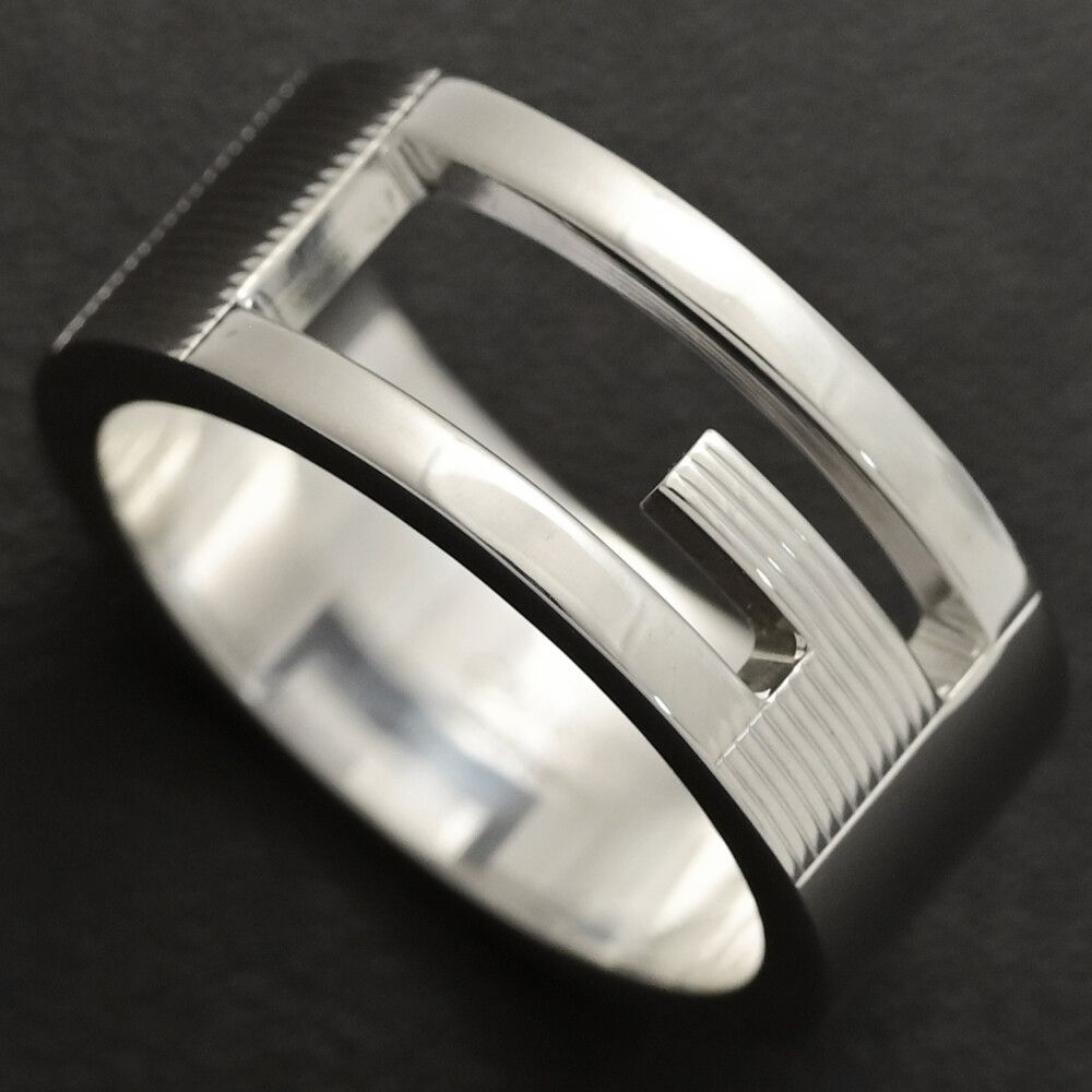 GUCCI グッチ Gロゴリング・指輪/Sv925-7.7g/12号/#52/シルバー/ナ