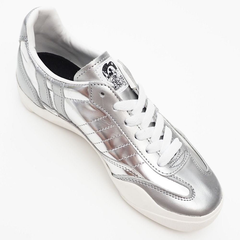  ♥品 PATRICK × Disney MICKEY|COP レザースニーカー サイズ 35 22.5 cm シルバー 721004 ミッキーマウス パトリック 5 L|H 06446|KEP 10| スニーカー 靴