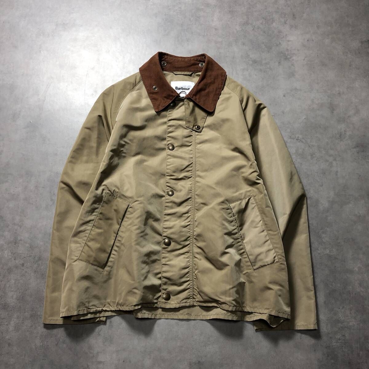 GQ4242◇SHIPS別注 BARBOUR：21ss TRANSPORT JACKET◇42◇ベージュ系
