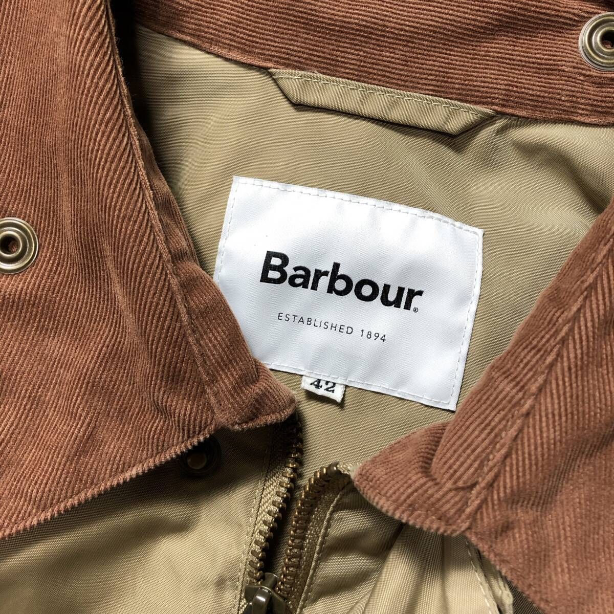 GQ4242◇SHIPS別注 BARBOUR：21ss TRANSPORT JACKET◇42◇ベージュ系 