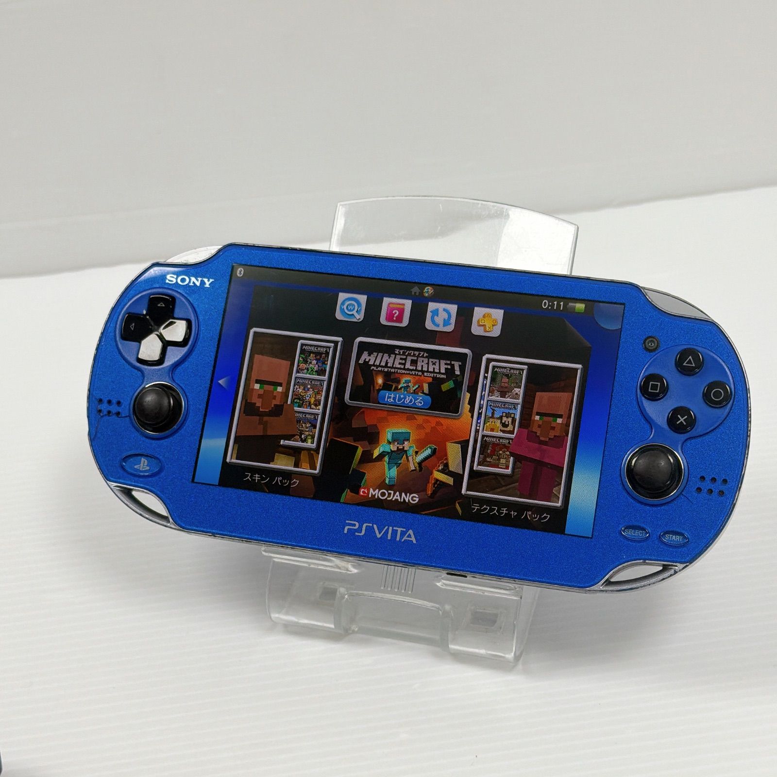 PSVITA PCH 1000 サファイヤブルー PlayStation Vita FW 3.73 遊べるセット ソニー プレイステーション