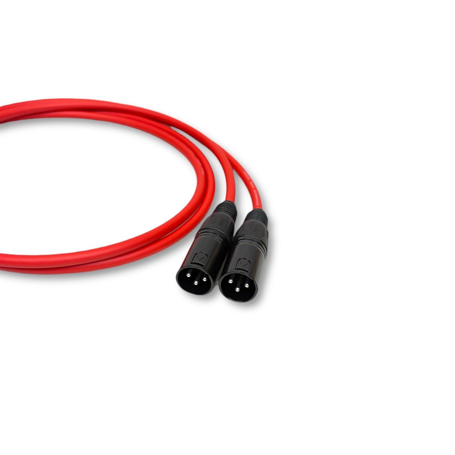 MOGAMI 2534 RED XLR マイクケーブル 1m 2本セット - メルカリ