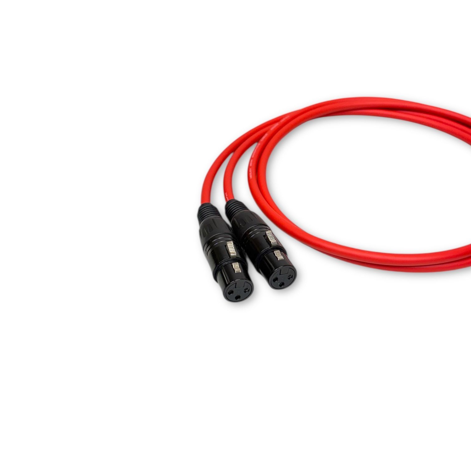 MOGAMI 2534 RED XLR マイクケーブル 1m 2本セット - メルカリ