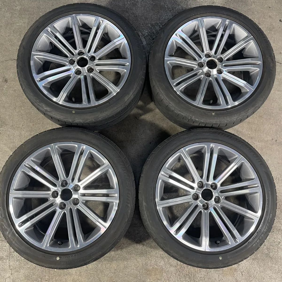 プジョー RCZ 純正アルミホイール 235/45R18 タイヤホイールセット 