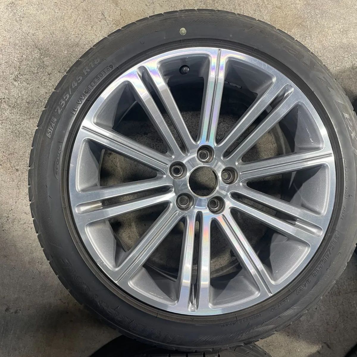 プジョー RCZ 純正アルミホイール 235/45R18 タイヤホイールセット プジョー RCZ 純正アルミホイール 235/45R18 タイヤホイールセット