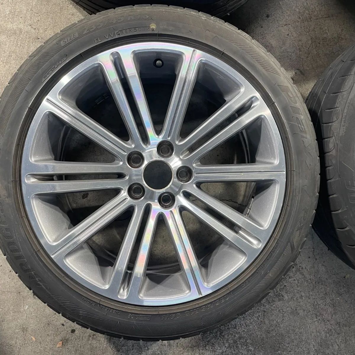 プジョー RCZ 純正アルミホイール 235/45R18 タイヤホイールセット