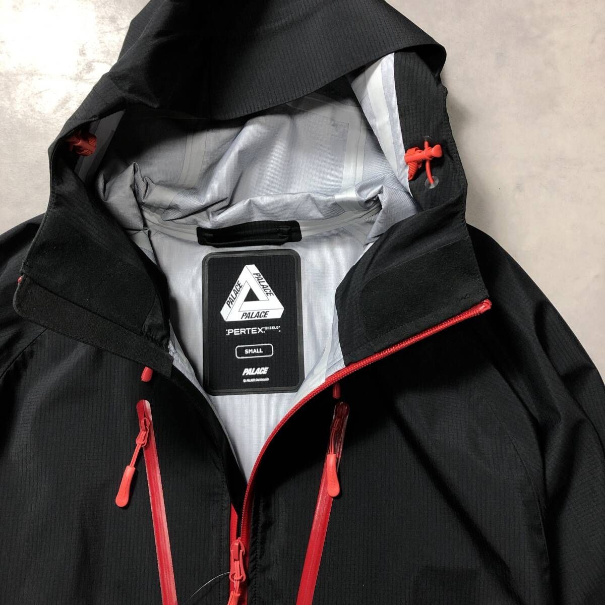 GQ4245◇PALACE：PERTEX 3L ARMOR JACKET◇S◇ブラック系 定価 79,800 