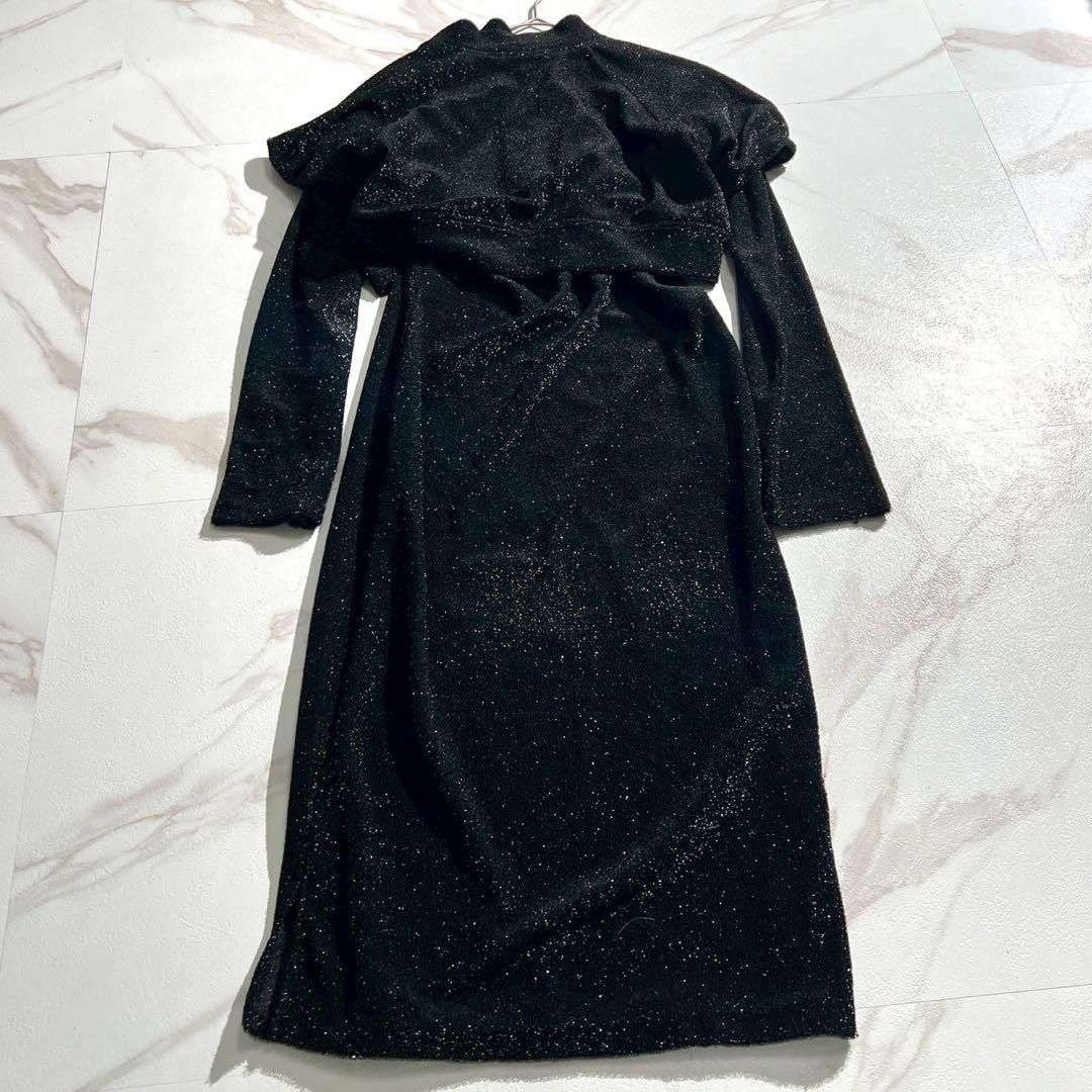 Y's ワイズ ヨウジヤマモト ロングワンピース 黒 極美品 Y's ワイズ Yohji Yamamoto ヨウジヤマモト 半袖ブルゾン