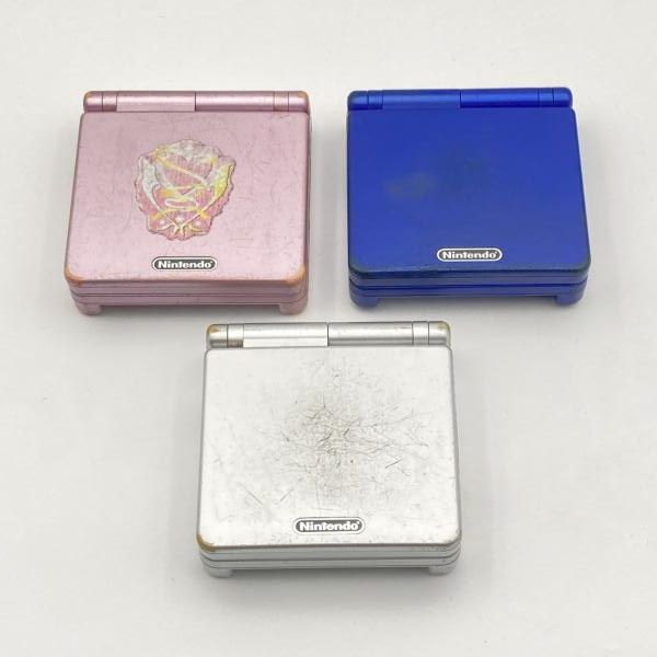 本体 任天堂 ゲームボーイアドバンスSP 3台まとめ 動作未 バッテリー無し AGS 001 6