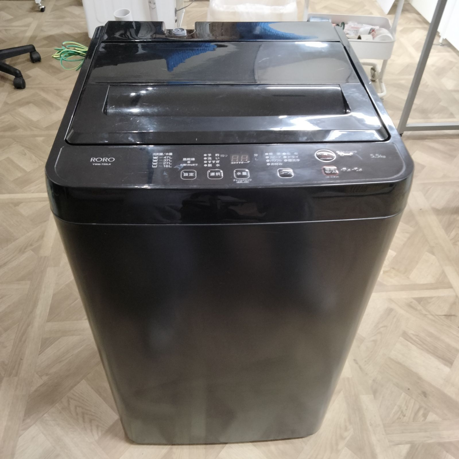 N 6613 ヤマダ RORO 全自動電気洗濯機 47 L YWM T 55 LK