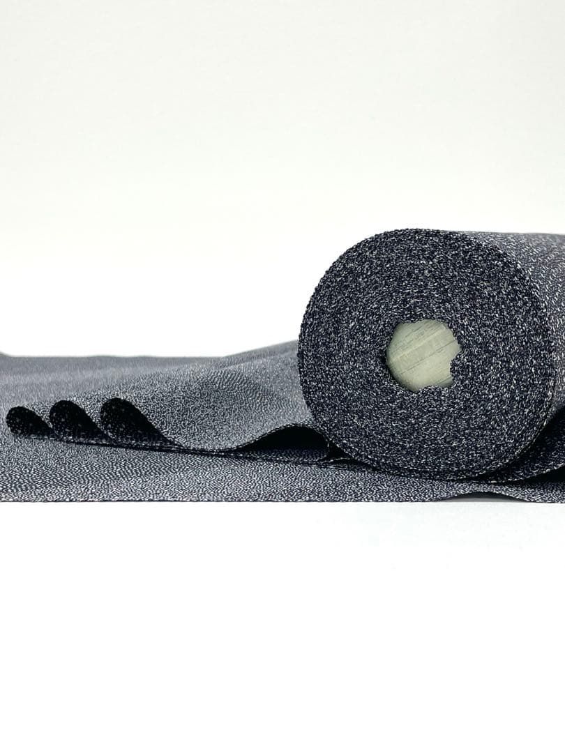 小紋 江戸小紋 両面染 裂取×桜あられ 伊勢型 共八掛 正絹 反物 O147