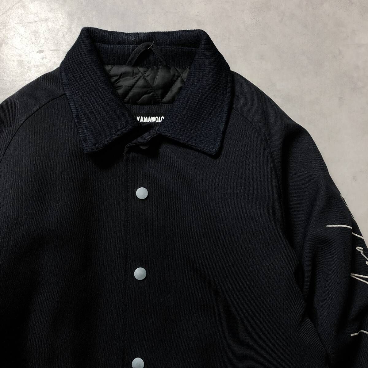 GQ4247◇YohjiYamamoto / NEWERA : 裏地キルティング コーチジャケット