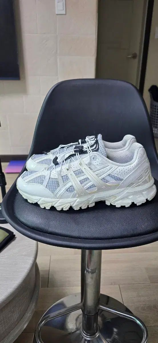 アシックス トレイル スニーカー 白 255