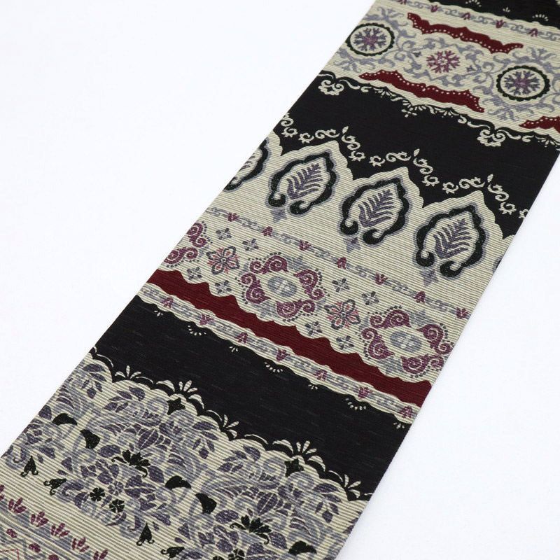 召しませ花 半幅帯