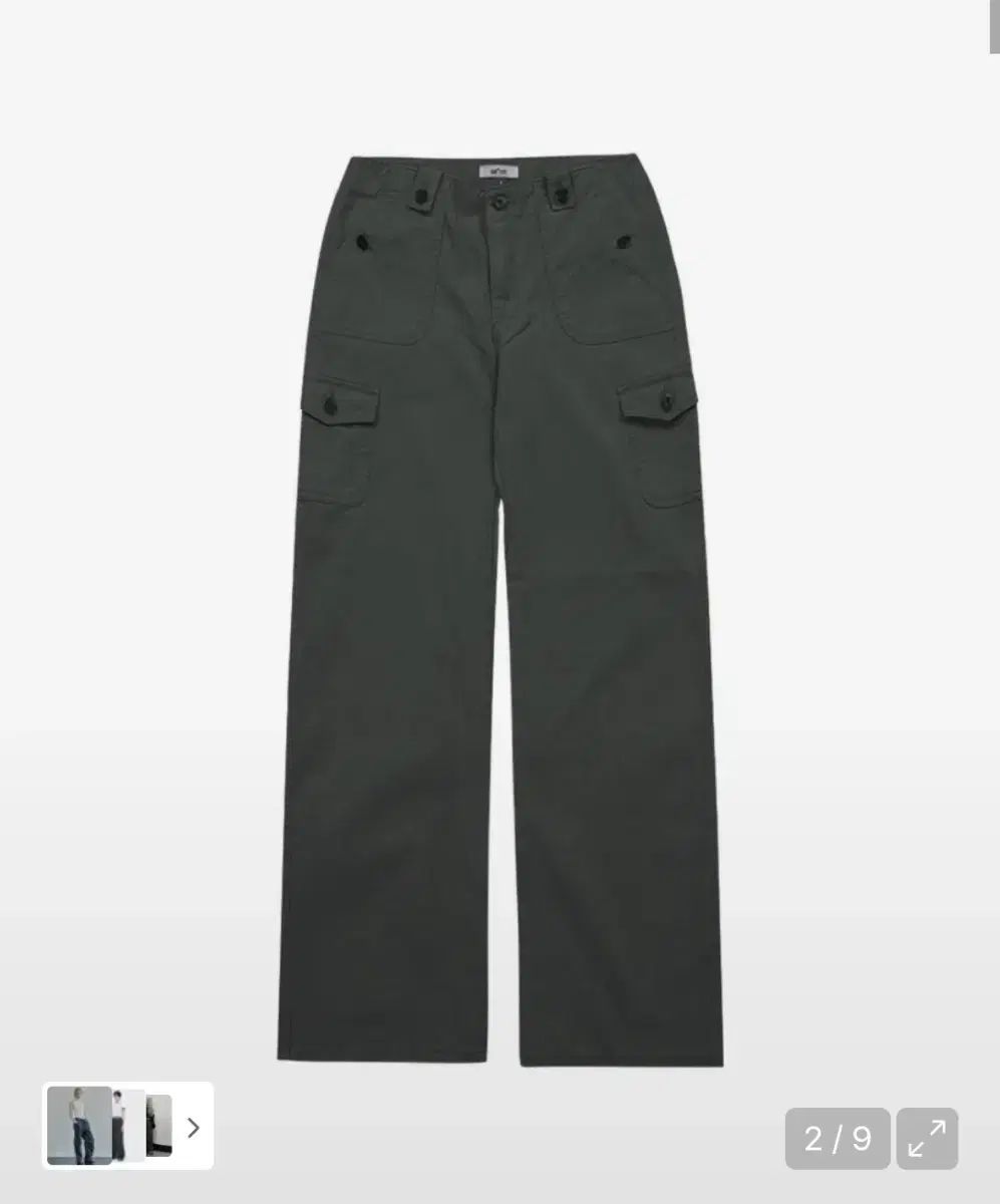 アズオン ジェド カーゴ パンツ チャコール S JED CARGO PANTS