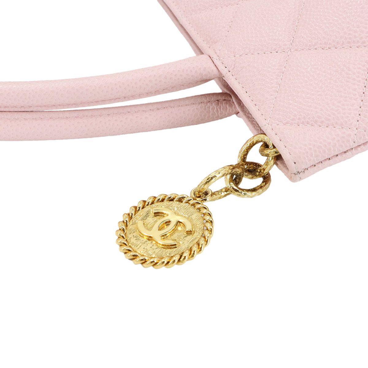 新品同様 シャネル CHANEL 復刻トート バッグ キャビアスキン