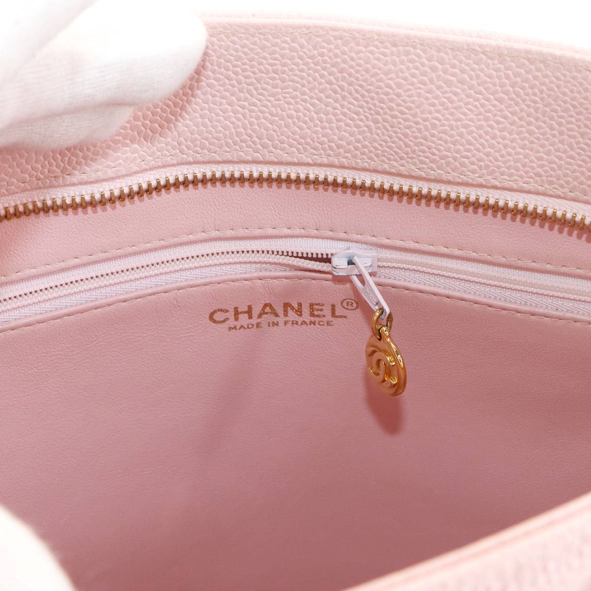 新品同様 シャネル CHANEL 復刻トート バッグ キャビアスキン