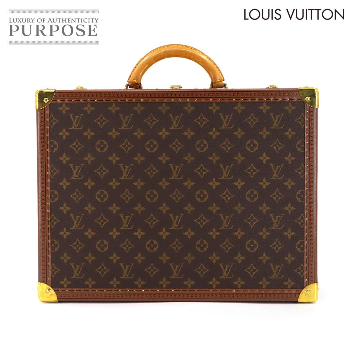 ルイ ヴィトン LOUIS VUITTON モノグラム コトヴィル 45 トランク ケース ビジネス バッグ ブラウン M 21423 ヴィンテージ