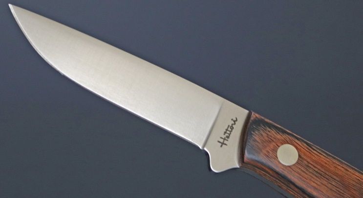 Hattori あまご マホガニー合板柄 アウトドアナイフ