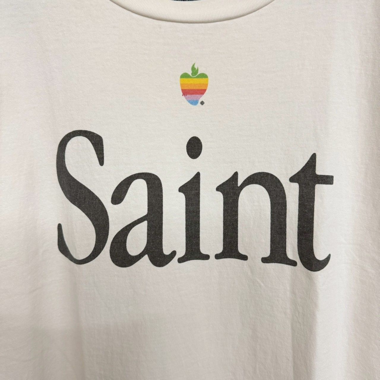 SAINT Mxxxxxx apple Heart Saint セントマイケル 虹色 リンゴ 白