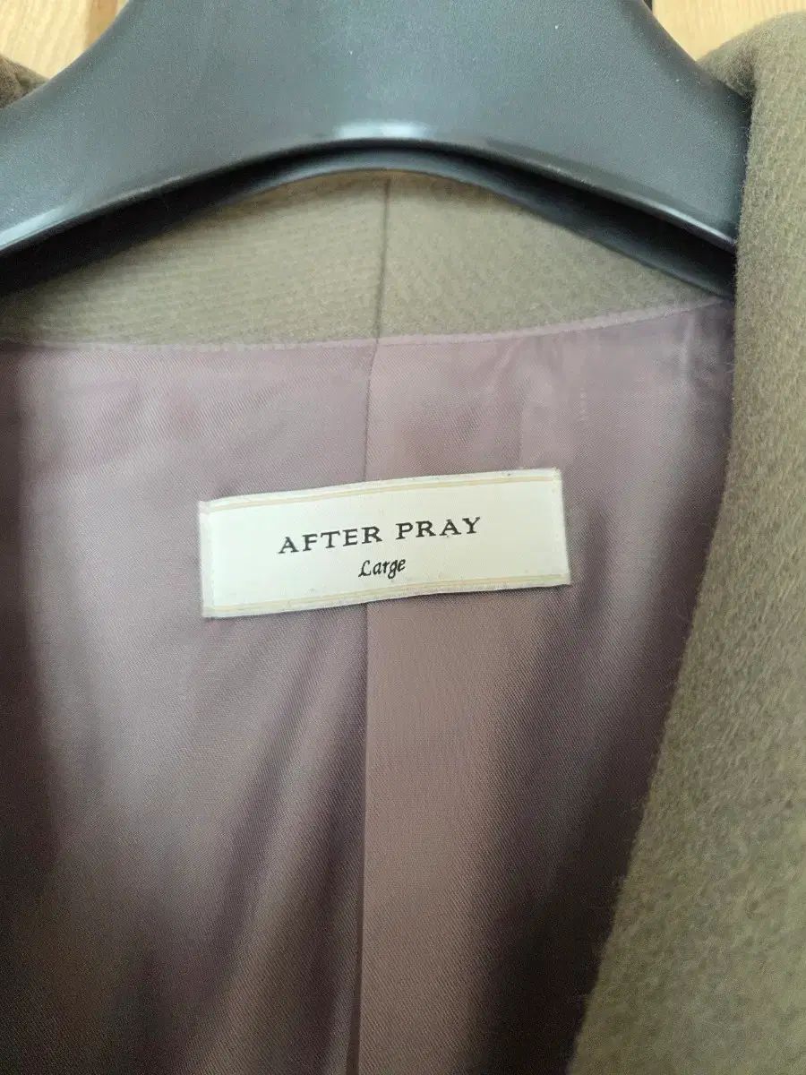 アフタープレ ショールカラーコート L