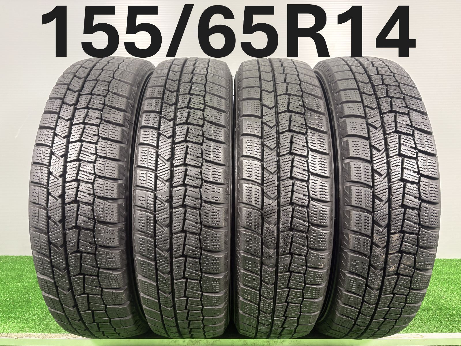 送料無料☆155/65R14 ダンロップ WM02 2021年製 4本 冬 タイヤ