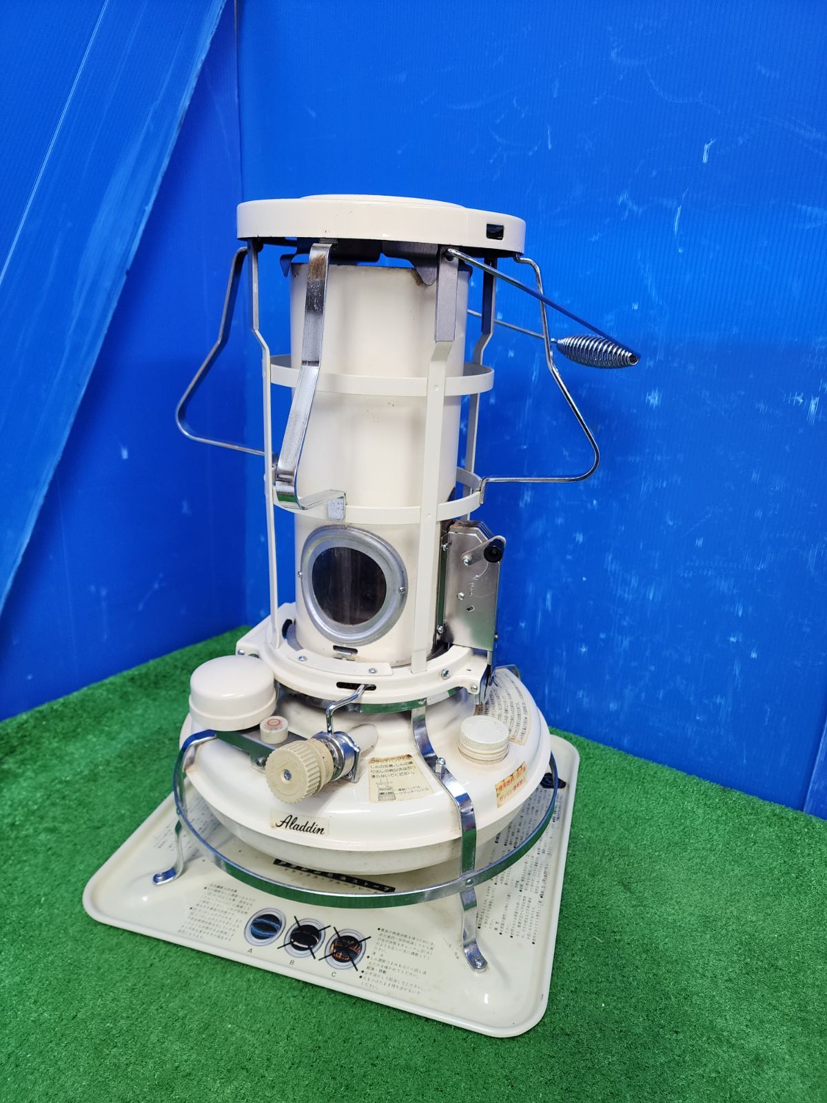 V 82 アラジン石油ストーブ J 380004芯上下対流型 ４L 動作品 保証付き 2512