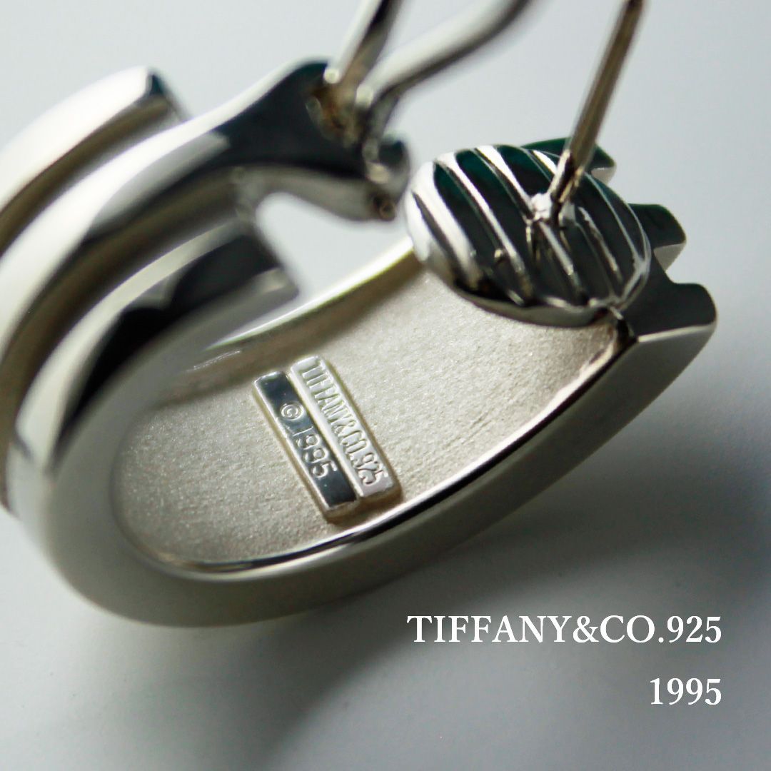 SA154 TIFFANY&Co. Grooved グルーブド ピアス ダブルライン SV925