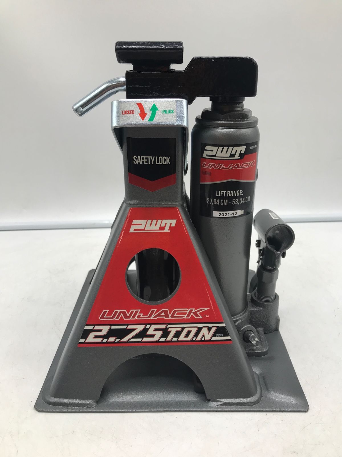品】PWT ジャッキスタンド一体型油圧ボトルジャッキ 2in1 2.75t 