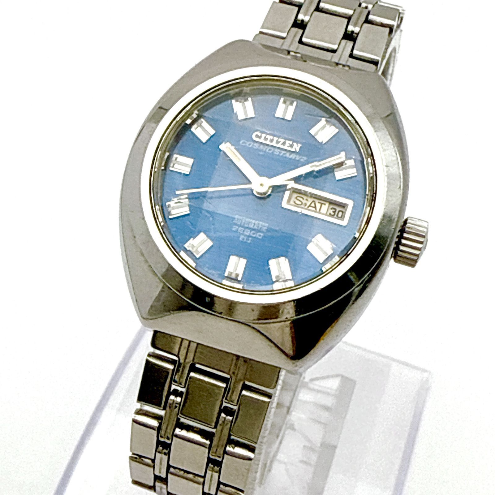 稼働品】 CITIZEN コスモスター V2 レディース 腕時計 自動巻き 