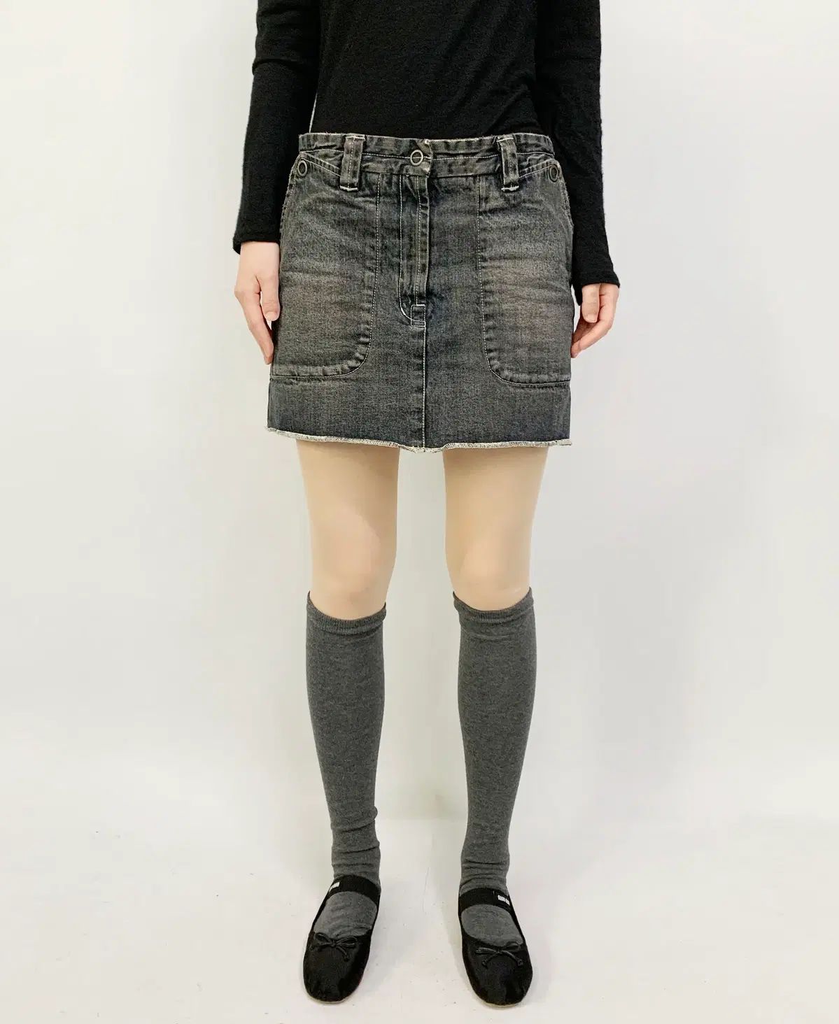 メゾンマルジェラ MM 6 デニム ミニスカート