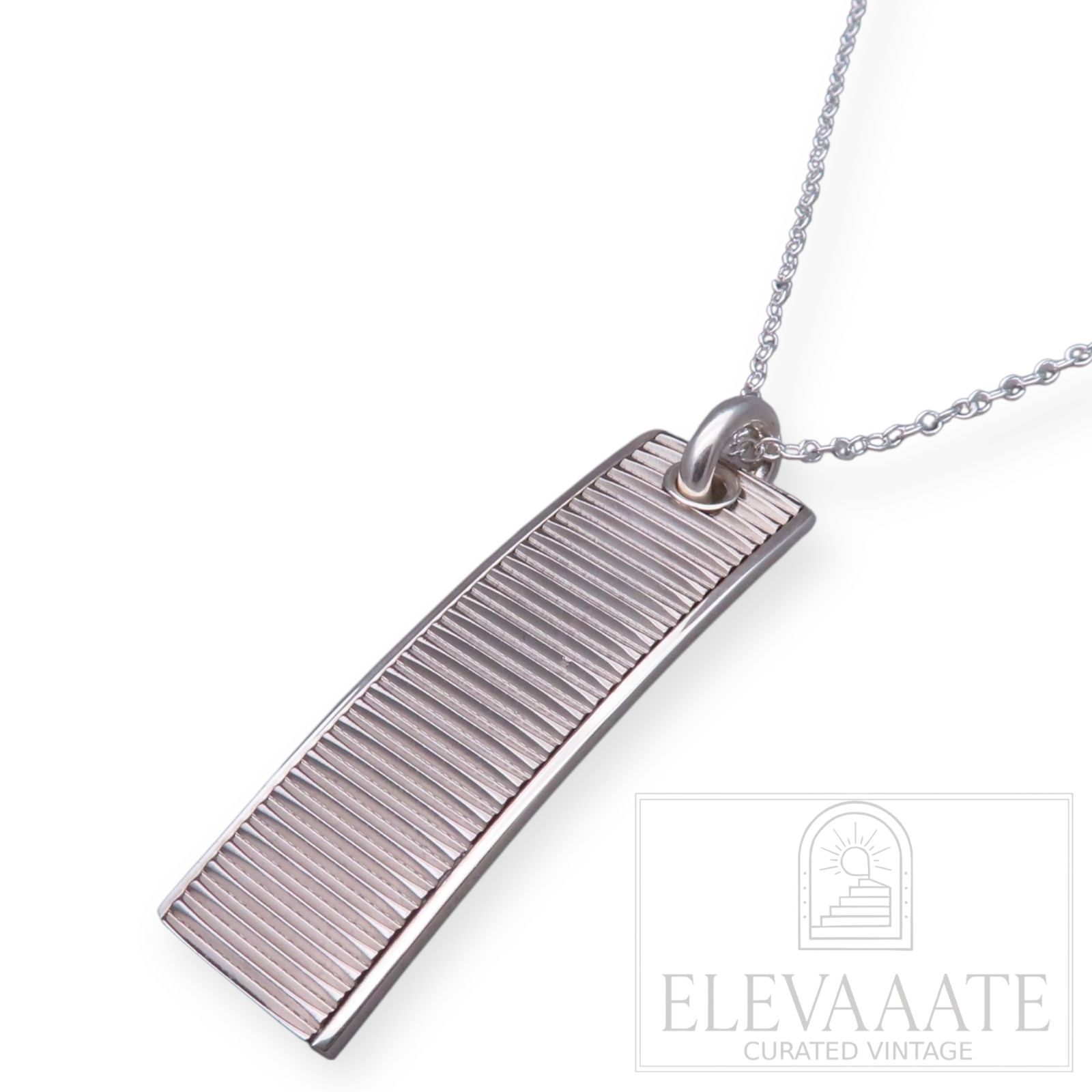 希少 美品 Tiffany&Co. ティファニー コインエッジ チタン プレート 