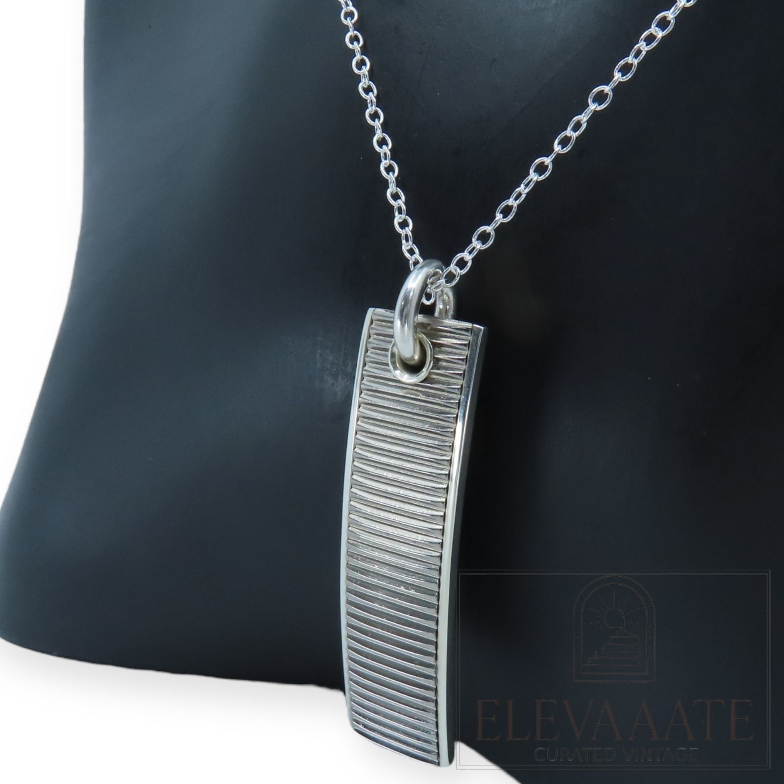 希少 美品 Tiffany&Co. ティファニー コインエッジ チタン プレート 