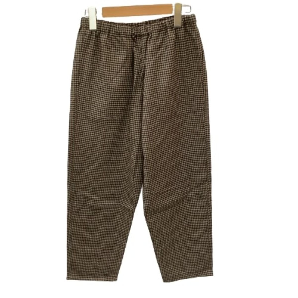 ♪♪DANTON ダントン レディース イージーパンツ チェック SIZE 36 ブラウン