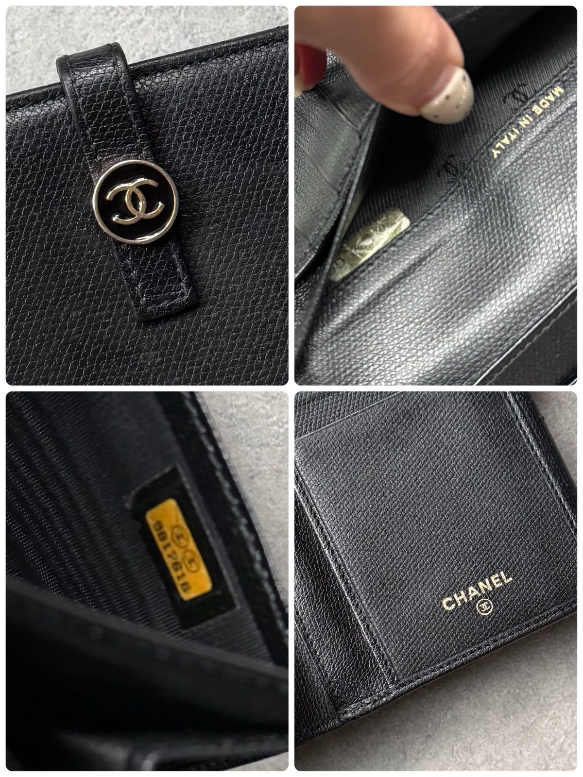 CHANEL ブラック 二つ折り長財布 ココボタン 楽天市場】【財布】CHANEL シャネル ココ ココボタン ココマーク 2つ折