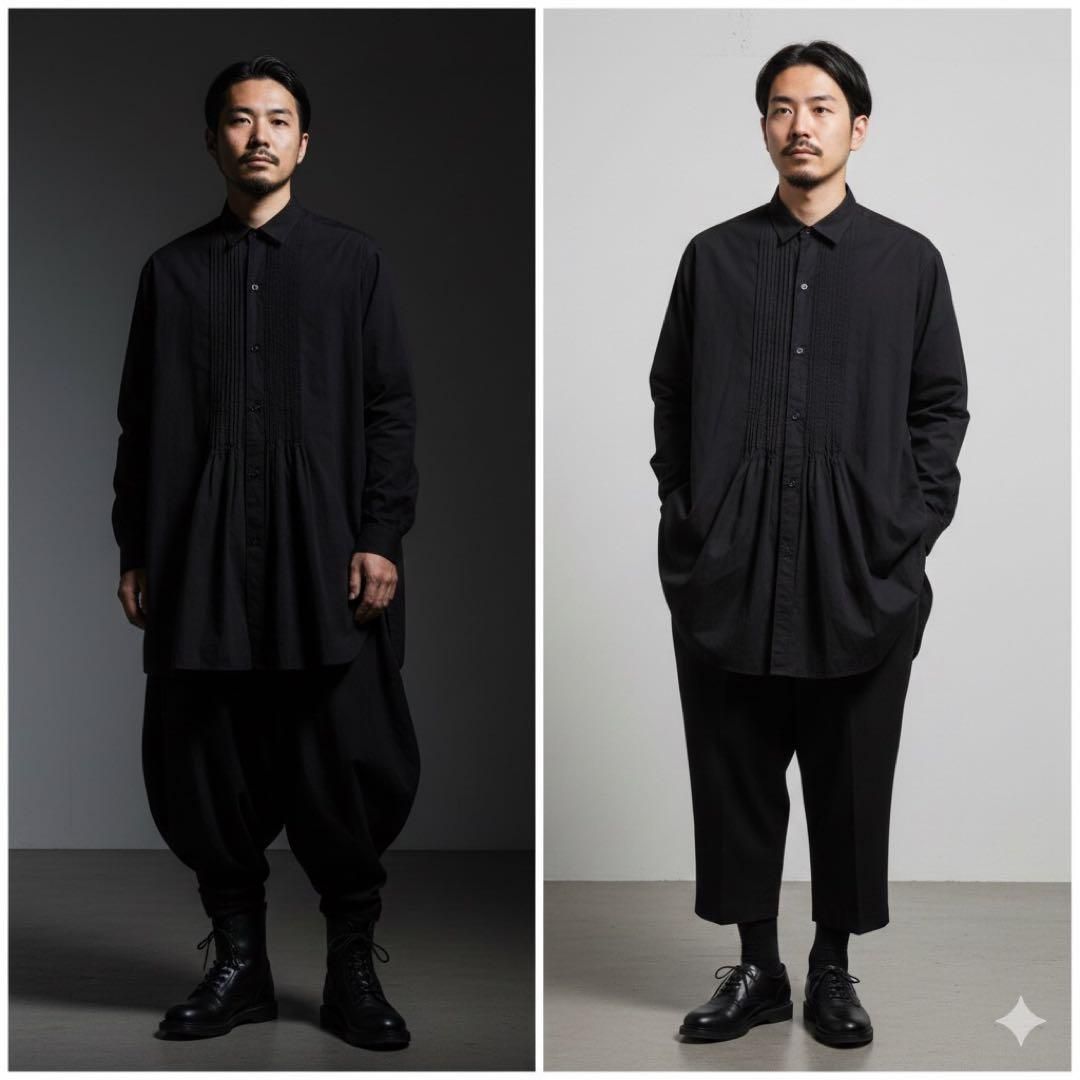 極美品 Y's ワイズ Yohji Yamamoto ヨウジヤマモト プリーツ加工