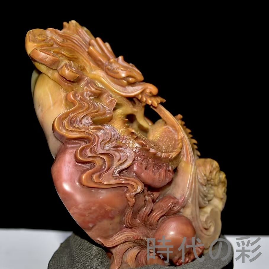 中国古美術 旧蔵 寿山石田黄石 乾隆御筆内務府造 印鑑 書道 古印材