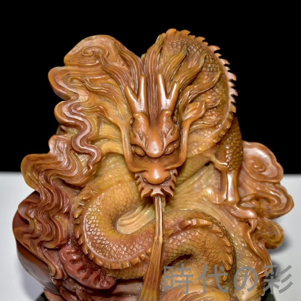 中国古美術 旧蔵 寿山石田黄石 乾隆御筆内務府造 印鑑 書道 古印材