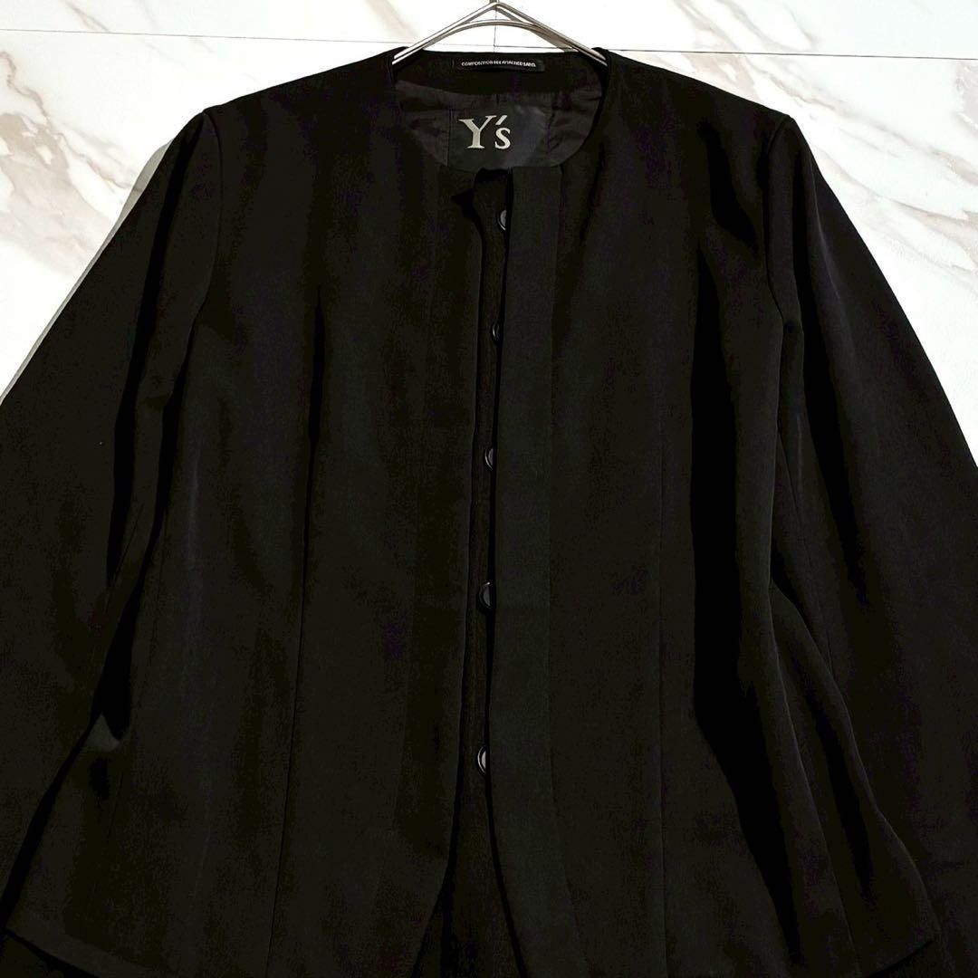 Y's layered jacket wool Gabardine Black - メルカリ