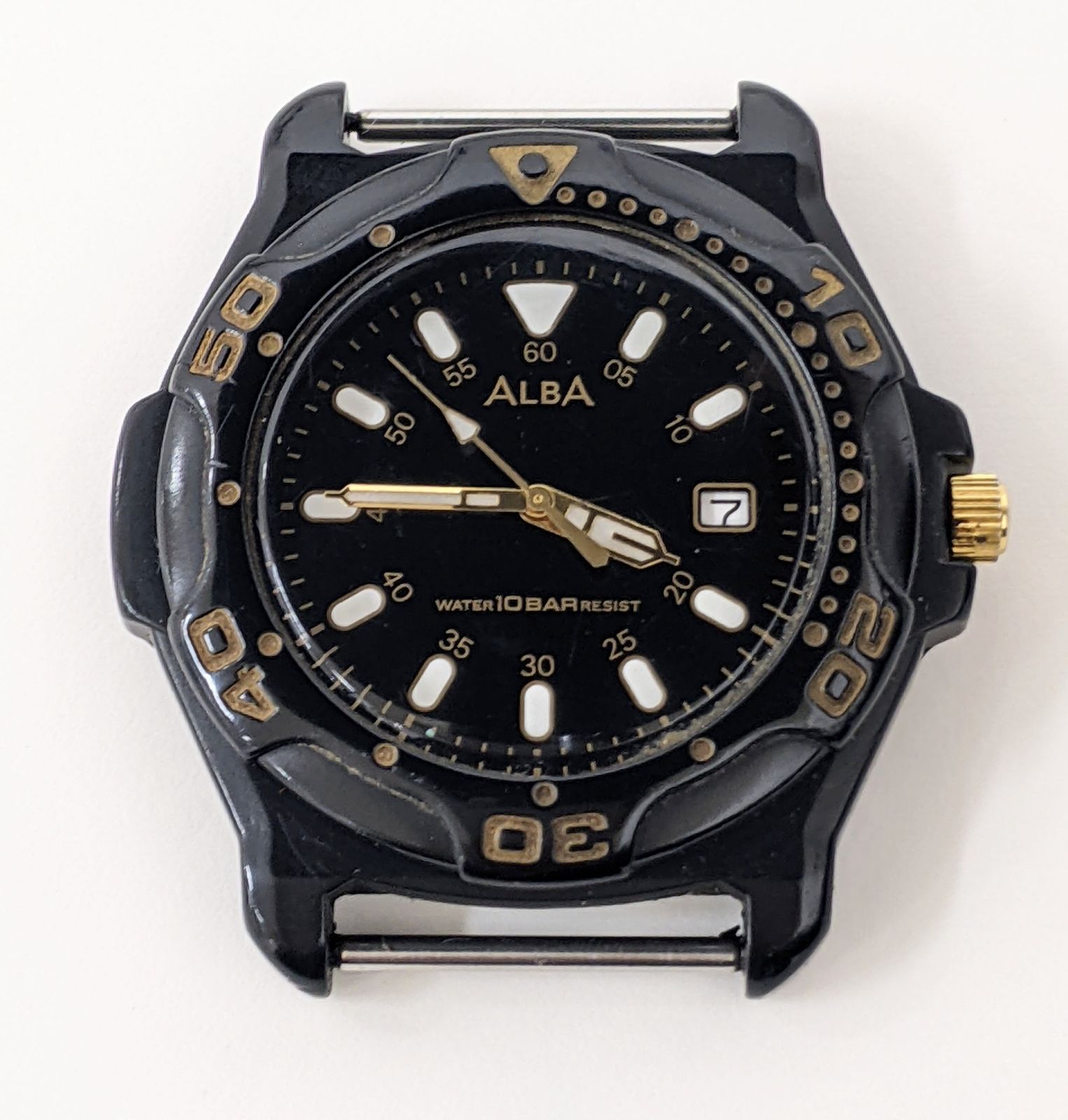 セイコーアルバ　ダイバー風　クォーツ　稼働中 不動・動作未確認】SEIKO セイコー ALBA アルバ ダイバーズウオッチ